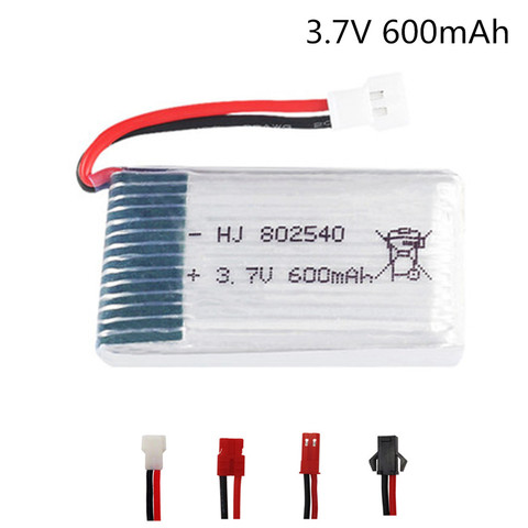 802540 3.7V 600mAh 25c Lipo Batterie pour Syma X5 x5c X5HC X5HW X5SW CX-30 M68 509 509G 509W 510 RC Quadrirotor Drone Pièce de rechange ► Photo 1/2