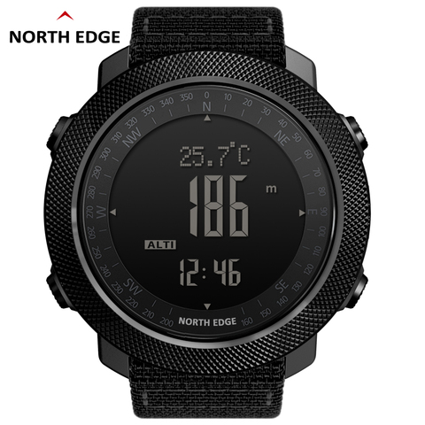 North Edge – montre numérique de sport pour hommes, étanche 50M, LED, boussole militaire, baromètre d'altitude ► Photo 1/6