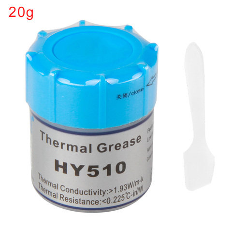 HY510 10g 20g gris Silicone composé pâte thermique conducteur graisse dissipateur thermique pour CPU GPU jeu de puces ordinateur portable refroidissement avec grattoir ► Photo 1/6