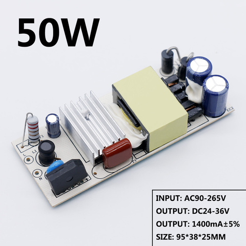 LED Driver 20W 30W 40W 50W alimentation DC24-36V courant Constant contrôle automatique de tension transformateurs d'éclairage pour lumières LED ► Photo 1/6