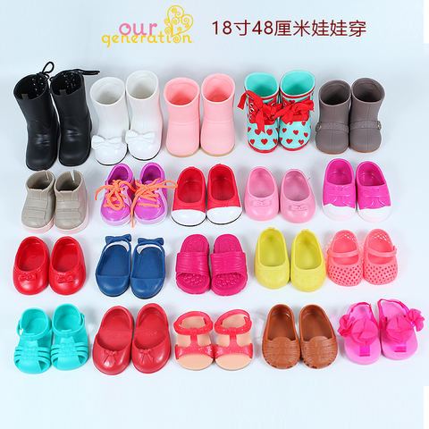 Chaussures de poupée de 46cm, accessoires de chaussures pour 18 pouces de 46cm, chaussures d'alexandre OG, cadeaux pour filles ► Photo 1/6