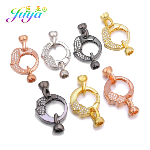 Juya bricolage luxe Multi rangées perles Bracelet collier faisant nouveau concepteur décoratif printemps bouton attache fermoirs accessoires ► Photo 1/6