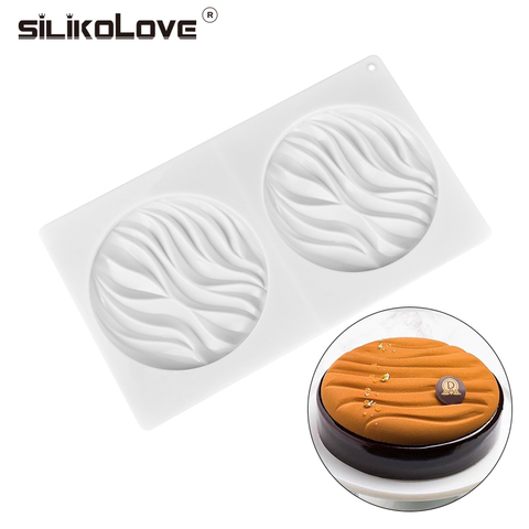 SILIKOLOVE-moules de décoration de gâteaux en Silicone, Mousse en dentelle, Mousse à Dessert, moule à gâteaux au dos, poêle à pâtisserie, éponge au chocolat ► Photo 1/6