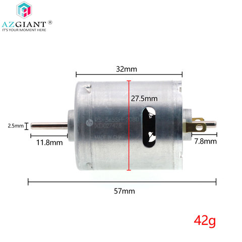 Micro moteur 6-20V cc, RS-365SH-2080 original, double arbre, brosse en carbone, sèche-cheveux, moteur de pistolet à air chaud ► Photo 1/6