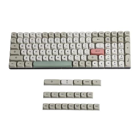 Clavier PBT 121 MA complet, pour clavier PBT rétro, 9009 MA, pour Filco Ducky 104 TKL 61 KBD75, Kira96, YMD96, GK64, Tada68, ID80 ► Photo 1/6