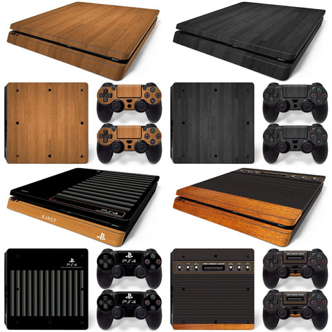 Décalcomanies de styliste pour PS4 slim, pour PlayStation 4 SLIM System plus deux (2) décalcomanies pour manettes de PS4, design camouflage ► Photo 1/6