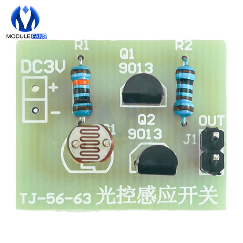 Kit de commutateur à Induction photosensible, Module de panneau de contrôle de la lumière, kit de bricolage d'entraînement électronique Suite de Circuit intégré ► Photo 1/6