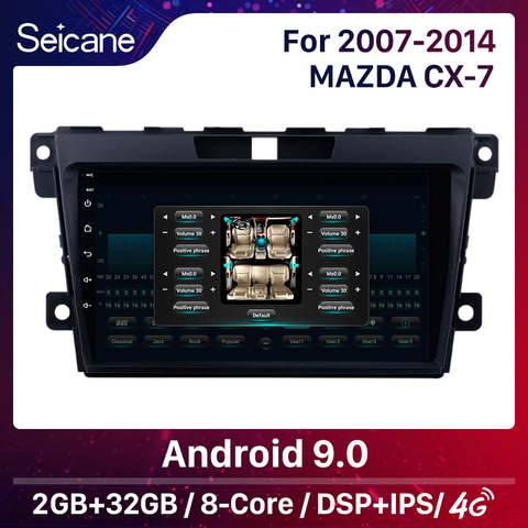 Seicane 2DIN DSP Android 10.0 voiture GPS Navigation Radio lecteur multimédia pour 2007 2008 2009 2010 2011-2014 MAZDA CX-7 cx7 cx 7 ► Photo 1/6