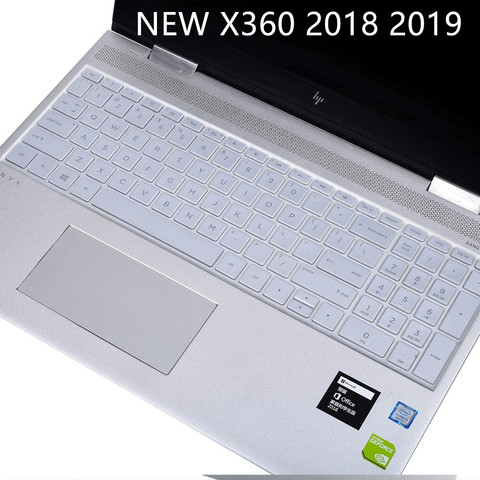 Couverture de clavier pour Transparent étanche nouveau pour HP pavillon envie x360 série 15 15.6 avec 17 17.3 pouces série silicone souple ► Photo 1/6