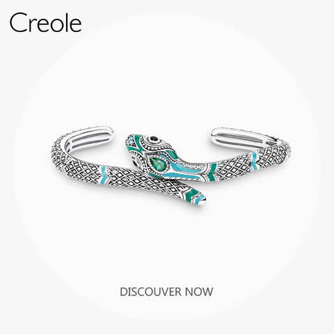 Bracelet Bracelet serpent bleu, 2022 été tout neuf 925 en argent Sterling bohême passionnant Relief Structure cadeau pour les femmes filles ► Photo 1/6