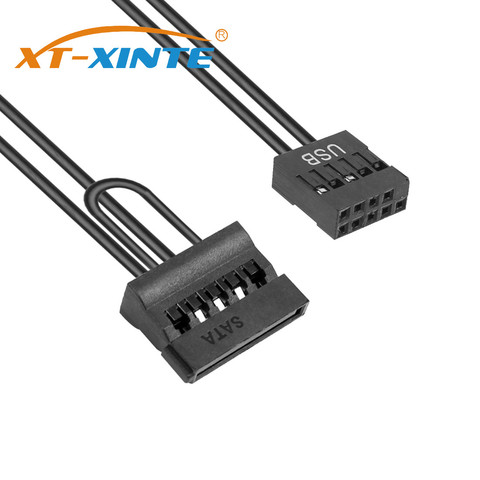 Adaptateur USB 9 broches vers SATA SSD XT-XINTE pouces, câble d'alimentation pour carte mère ITX, ordinateur portable, 2.5 ► Photo 1/6