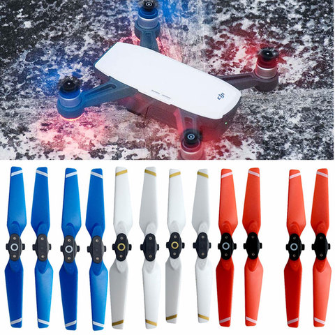 4 pièces hélice pour DJI Spark Drone rapide-libération accessoires pliant 4730 lames accessoires pièces de rechange aile vis bleu rouge blanc ► Photo 1/6
