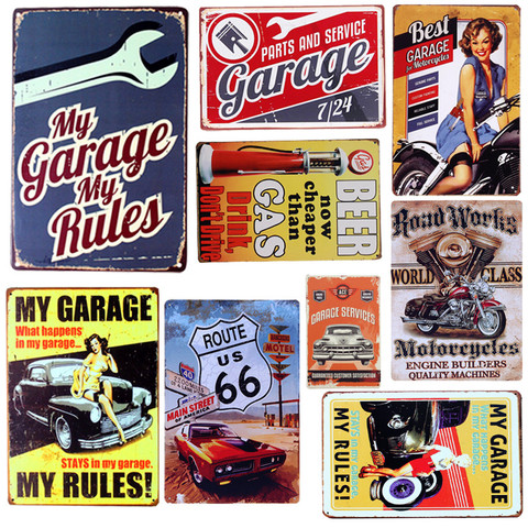 Affiche murale pour moto, autocollants muraux, Art, Plaque en étain, peinture en métal, décoration pour maison, Bar, Club ou Pub, 20x30cm A132 ► Photo 1/6