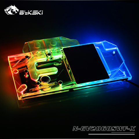 Bykski-bloc d'eau pour Gigabyte GeForce RTX 2060 Super Gaming OC 3X 8G/RTX 2060 Super Gam, couverture complète de radiateur en cuivre ► Photo 1/6