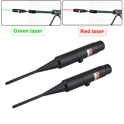 Chasse tactique vert rouge Laser point alésage Kits de resserrement calibre lunette de visée Airsoft optique boreveneur Colimador visant le pointeur ► Photo 1/6