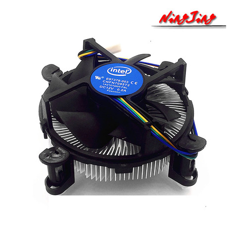 Ventilateur de refroidissement Intel, cuivre Aluminium PC de bureau, Support LGA 1150 / 775 / 1155/1151, carte mère CPU muet ► Photo 1/6