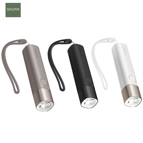 Xiaomi Mijia – Solove X3 lampe de poche EDC, Rechargeable par USB, luminosité, 3000mAh, batterie externe, Mini torche LED, 3 couleurs, pour vélo ► Photo 1/5