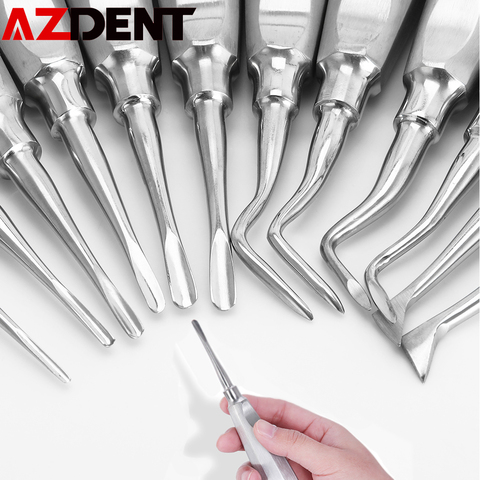 Ascenseur dentaire en acier inoxydable, outils dentaires minimalement invasifs, 12 pièces/paquet ► Photo 1/6