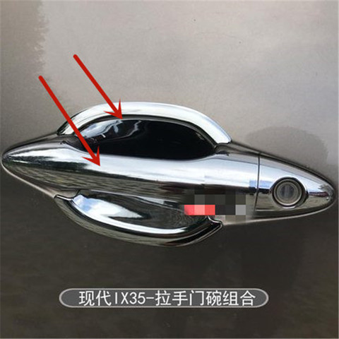 ABS Chrome voiture porte poignée protection couverture garniture porte poignée voiture style pour Hyundai ix35 2009-2015 ► Photo 1/3