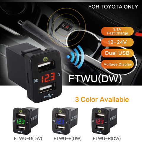 Chargeur de voiture 12V 24V | Accessoires de voiture, gps, toyota corolla, location de Parking, double usb, Voltme ► Photo 1/6