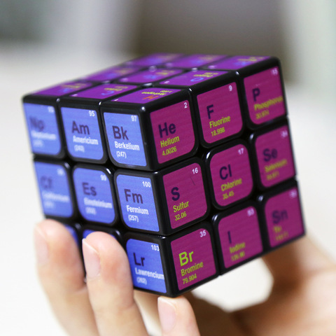 Cube de rubik's chimique de troisième ordre outil d'apprentissage de Table périodique Cube coloré jouets éducatifs cadeaux pour enfants cadeau d'anniversaire ► Photo 1/5