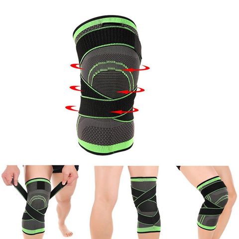 Manchons de Compression pour hommes et femmes, genouillères élastiques avec sangle, soulagement des douleurs articulaires, arthrite, Fitness, course à pied ► Photo 1/6