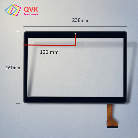 10.1 pouces verre écran tactile P/N CH-10114A2-L-S10 ZS BH4872 FX1912 BH4872 capacitif écran tactile MJK-PG101-1475 ► Photo 1/4