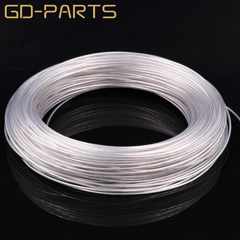 0.12MM2-6.0MM2 High Purity Silver Plated OCC PTFE Wire Copper Cable For Hifi Audio DIY Amplifier Speaker Headphone AWG26-AWG9 ► Photo 1/6