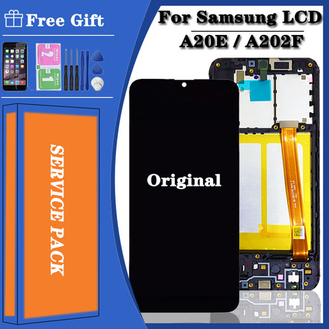 Écran LCD d'origine A20E pour Samsung Galaxy A20E avec cadre 5.8 