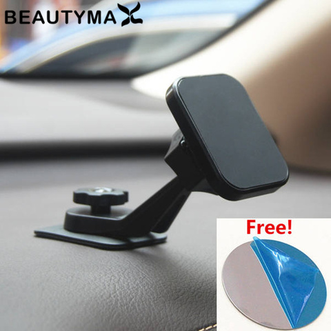 Aimant tableau de bord voiture Support pour téléphone voiture Support de montage 360 rotatif GPS fort bâton ventouse magnétique Support pour voiture Support ► Photo 1/6