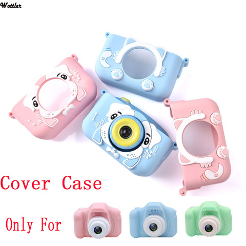 Enfants caméra housse de protection pour mignon dessin animé caméra jouets X2 X200 enfant caméra en plein air photographie caméra Silicone couverture ► Photo 1/6