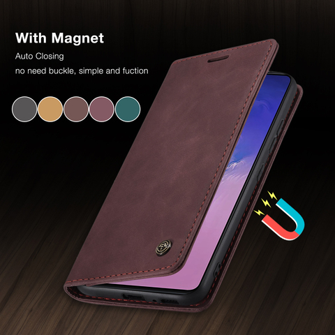 Étui en cuir de luxe pour Xiaomi Redmi Note 8 9 K30 Pro porte-carte magnétique pour Xiaomi Mi 9 9T 10 T Lite housse de portefeuille ► Photo 1/6