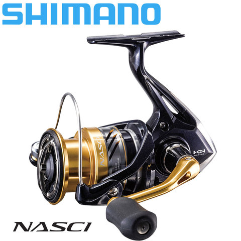 SHIMANO NASCI moulinet de pêche 4 + 1BB Hagane Gear plus grande capacité de bobine Max 11kg glisser x-ship moulinets de pêche Saltewater ► Photo 1/5