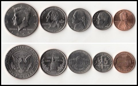 UAS – ensemble de 5 pièces de monnaie originales des états-unis, nouvelle édition commémorative Unc, 100% réel ► Photo 1/1