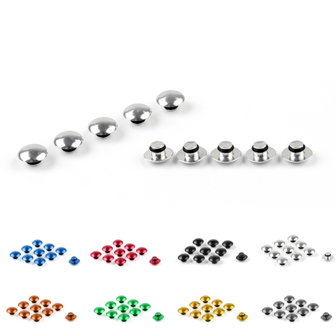 Areyourshop Vente 10 Pcs Moto Moto Universal M10 10 MM Boulon À Six Pans Creux Vis Écrou Tête Capuchon En Aluminium Alliage ► Photo 1/6