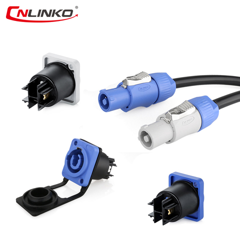 Cnlinko connecteur d'aviation industrielle 3Pin 20A étanche M24 femelle connecteur d'alimentation câble connecteur de fil électrique LED automobile car plastic ethernet connector ► Photo 1/6