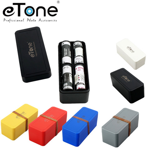 ETone 6 couleurs multi-format Film plastique dur conteneur stockage film boîte 135 120/220 Films haute quadarkroom film boîte de couleur ► Photo 1/6