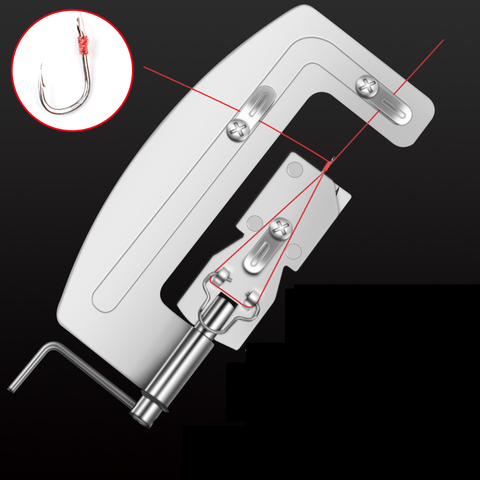 Ligne de crochet de poisson d'acier inoxydable portative de Machine de rangée de ligne de crochets de pêche Semi automatique attachant des accessoires de pêche de liaison ► Photo 1/1