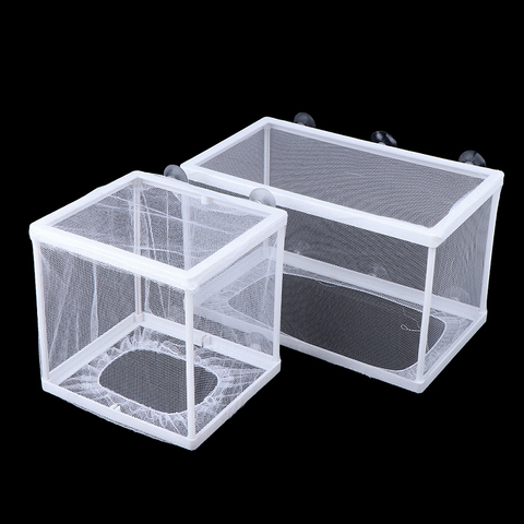 1 pièces Aquarium poissons élevage | Boîte en filet, incubateur pour Aquarium, réservoir de poissons, piège à gaze d'aquarium, accessoire Compact S/L ► Photo 1/6