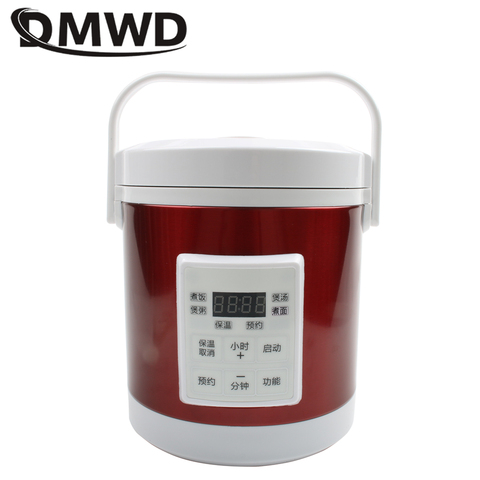 DMWD 12V 24V mini cuiseur à riz 1.6L voiture camions électrique soupe bouillie cuisson machine alimentaire vapeur plus chaud rapide chauffage boîte à déjeuner ► Photo 1/6