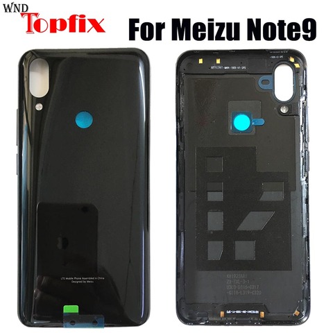 Coque arrière en verre pour Meizu Note 9, couvercle de batterie d'origine avec clé latérale ► Photo 1/5