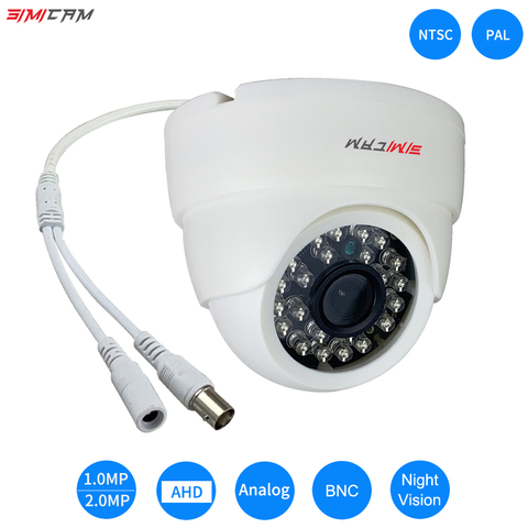 HD 720P/1080P Mini AHD analogique caméra de sécurité Vision nocturne DVR BNC pour extérieur intérieur maison bureau usine cctv caméra de Surveillance ► Photo 1/6