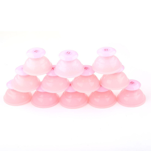 Tasses de soins de santé en silicone naturel rose, accessoire de Massage corporel pour la famille, ventouses sous vide Anti-Cellulite, 12 pièces ► Photo 1/5