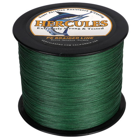 Hercules 12 brins tressé ligne de pêche Multifilament 10-420LB Super Pe perche leurre 100M - 2000M cadeaux de pêche pour hommes fournitures ► Photo 1/6