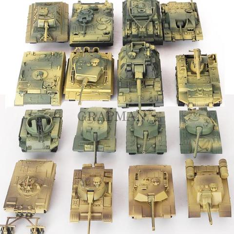 1/72 en plastique assemblé réservoir modèle Kit WWII modèle militaire Puzzles 24 Styles réservoirs Table de sable réservoirs jouets pour garçons ► Photo 1/6