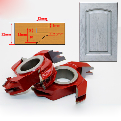 Coupeur de cadre de porte LIVTER pour fraise à bois 2 pièces/ensemble avec outils de travail du bois TCT Cutter ► Photo 1/4