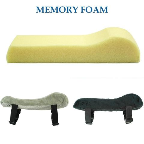 Coussinets d'accoudoirs de chaise en mousse à mémoire de forme, 1 pièce, Support de coudière, housse pour accoudoir de chaise de bureau, soulagement des coudières ► Photo 1/6