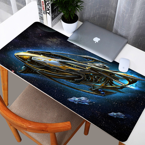 Starcraft parfaitement verrouillé bord grand tapis de souris en caoutchouc étanche jeu tapis de souris clavier tapis pour Csgo Dota tapis tapis de bureau ► Photo 1/6