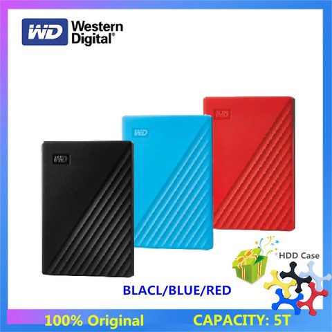 Grande capacité! Western Digital-disque dur externe HDD, USB 3.0, 5 to, Protection, Mobile My Passport ► Photo 1/6