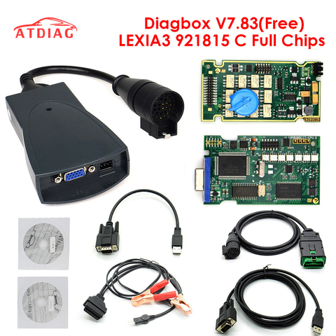 Lexia 3 PP2000 puce complète Diagbox V7.83 avec micrologiciel 921815C Lexia3 V48/V25 pour citroën pour outil de diagnostic Peugeot OBDII ► Photo 1/6